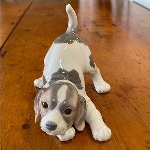 Vintage Lladro Playful Puppy Figurine